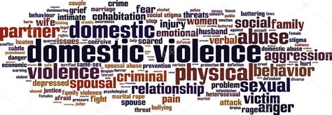 domestic violence word cloud — stock vector © boris15 62376641