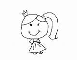 Coloring Ponytail Princess Coloringcrew 470px 67kb sketch template
