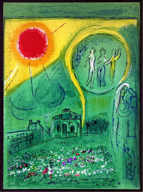 marc chagall carrousel du louvre paris  original lithograph buy limited edition