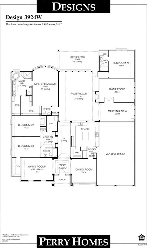 house plan perry homes house floor plans   plan