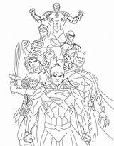 Justice League Coloring Pages Print Getcolorings sketch template