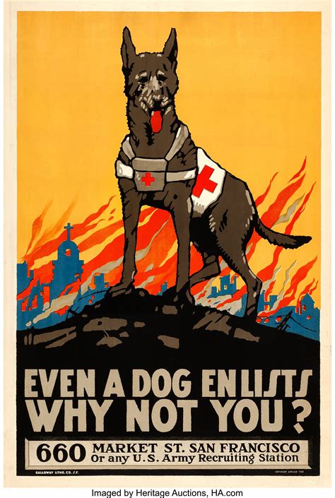 world war  propaganda  army    recruitment poster lot  heritage auctions