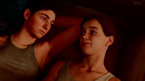 the last of us part 2 ellie and dina romance scene youtube