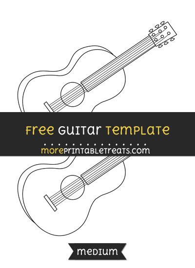 guitar template medium