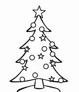 Tree Christmas sketch template