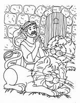 Daniel Coloring Den Lions Pages Bible Praying Lion Times Three Preschool Netart Kids School Sunday Story Activities Crafts Color Colouring sketch template