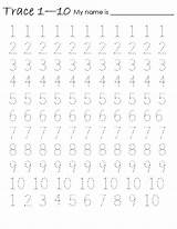 Numbers Writing Worksheet Tracing Kids Activity sketch template