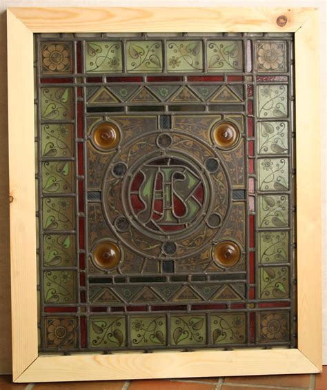 Ref Vic475 Antique Victorian Stained Glass Window