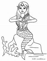 Mermaid Sereia Sirena Folclore Colorear Sereias Sirene Sirenas Penteando Colorkid Cabelos Meerjungfrau Combing Syreny Peina Sirens Peigner Kolorowanki Peinándose Colouring sketch template