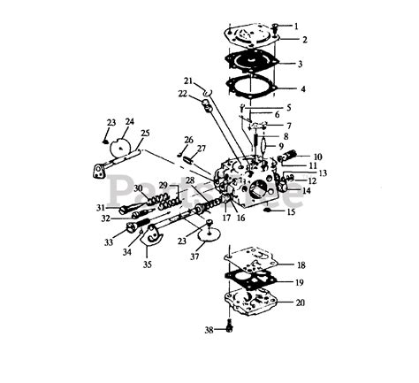 poulan pro chainsaw carburetor diagram