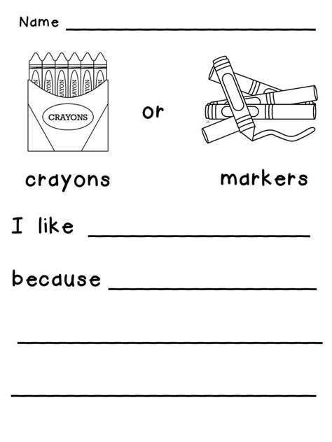 opinion writing prompts  beginning writers sampler