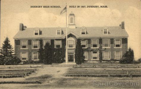 duxbury high school massachusetts postcard