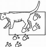 Paw Print Coloring Supercoloring Pages Huellas Color sketch template