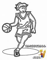 Coloring Pages Basketball Wnba Drawing Coloriage Netball Playing Yahoo Search Template Kids Results Kyrie Irving Getdrawings Choose Board Comments sketch template