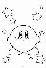 Kirby Coloring Pages Print Printable Color sketch template