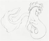 Hippocampus Mythical Teera Misu Deviantart Drawings Drawing Coloring Creatures Pages Sketches sketch template