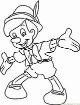 Pinocchio Smiling Coloringpages101 Vicoms sketch template