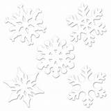 Snowflake Cutouts sketch template