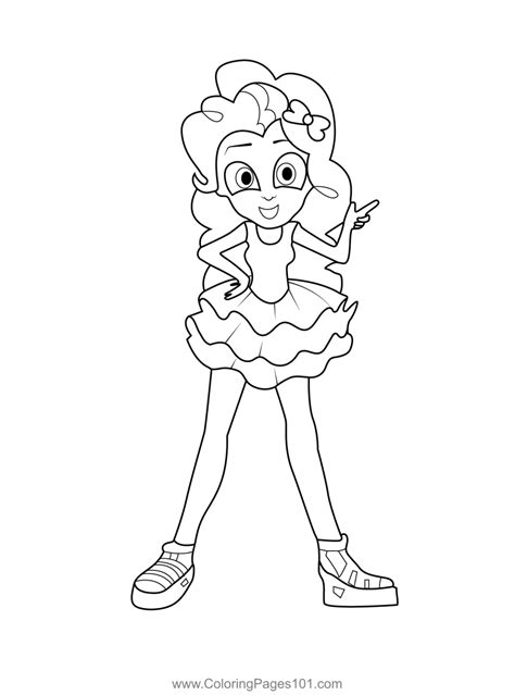 pinkie pie human   pony equestria girls coloring page  kids