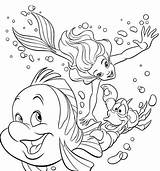 Disney Coloring Ariel Princess Pages sketch template