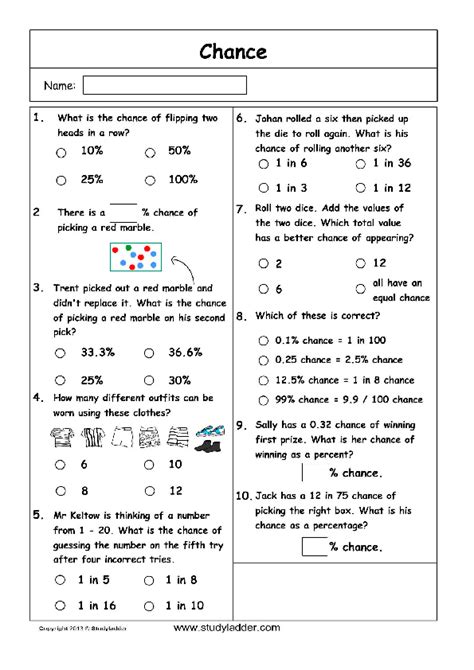 chance  probability extension