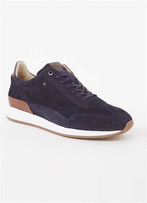 floris van bommel libra  sneaker van suede royalblauw de bijenkorf