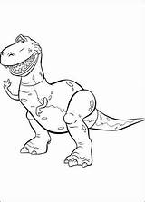 Toy Story Rex Coloring Pages Standing Printable Kids Disney Dinosaur Fun Supercoloring Toystory Choose Board Drawing Categories sketch template