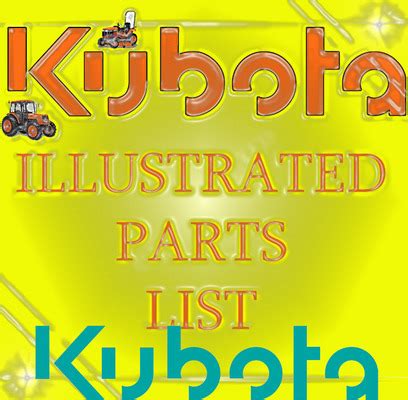kubota  dt tractor parts manual illustrated list ipl tradebit