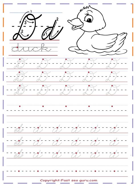 cursive handwriting sheets  practice letter