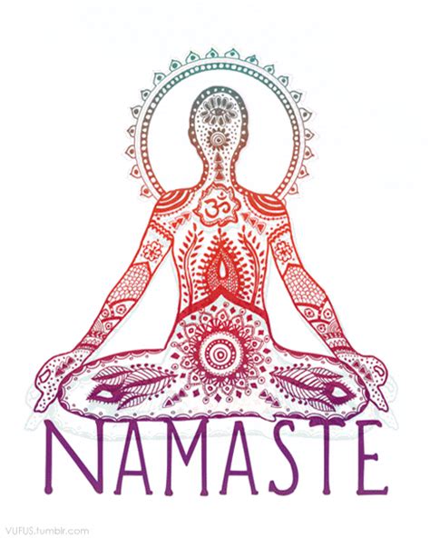 Namaste Chakra Trippy Lotus Pose 