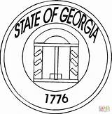Georgia Coloring State Pages Bird Printable Supercoloring Empire Building Color Drawing Categories sketch template