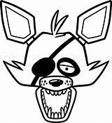 Foxy Fnaf Easy Draw Fox Drawings Drawing Coloring Pages Pirate Kids Dragoart sketch template