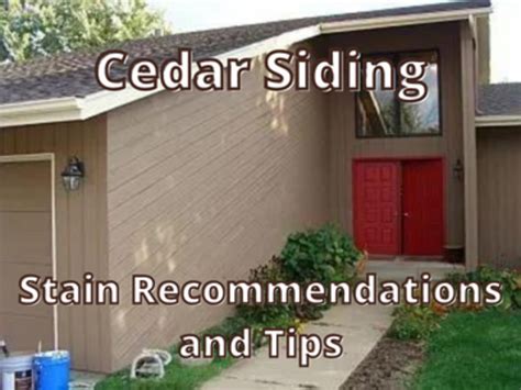 cedar siding stain recommendations  application tips dengarden