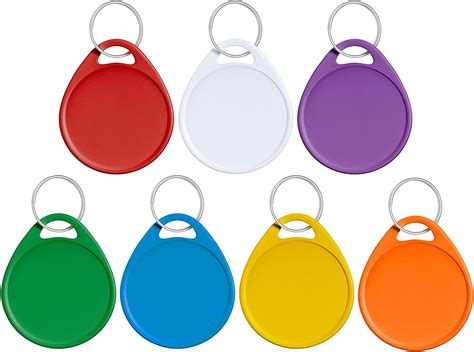 uniclife cm colorful key tags  labeling writable  plastic