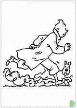 Dinokids Tintin sketch template