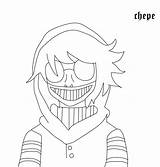 Toby Ticci Creepypasta Coloring Pages Pixel Template Search sketch template