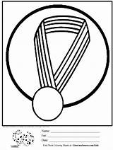 Medal Olympics Summertime sketch template