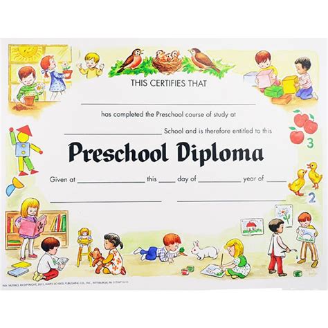 preschool graduation certificates unique preschool diploma
