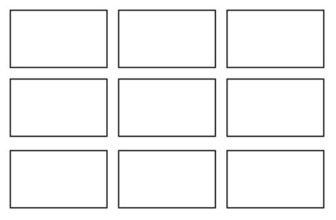small storyboard template