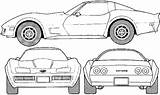 Corvette Chevrolet Blueprints C3 1982 Car Drawings Bil Chevelle Coupe Blueprint Chevy Drawing Sketch Pages Ss Coloring Af Template Getoutlines sketch template