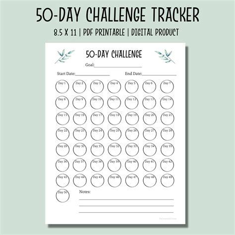 day challenge tracker printable printable habit tracker  day