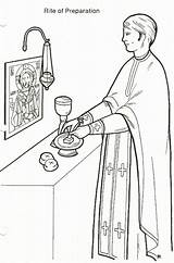 Orthodox Liturgy Eucharist sketch template