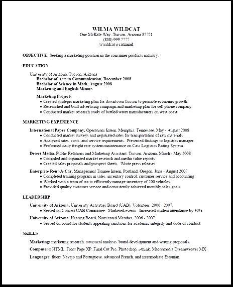 student internship resume  samples examples format resume