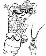 Spongebob Plankton Sponge Squarepants Squidward Sheldon Roadblocks Gary Krabs Topcoloringpages sketch template