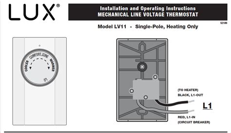 lux lv installation  operating instructions manuals books
