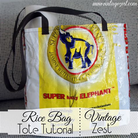 tutorial rice bag tote rice bag webbing  straps recycled plastic