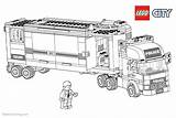 Lego Coloring Police City Pages Truck Printable Color Kids Print sketch template