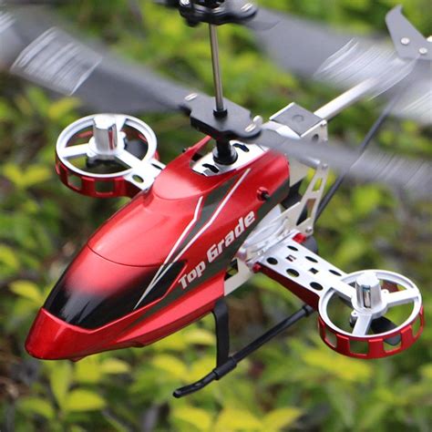 ch electric outdoor mini rc helicopter drone  remote control led light children kid toys