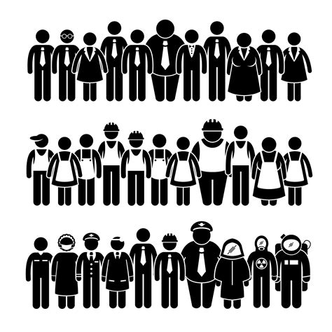 group people workers society union unity standing  etsy pictogram worker people