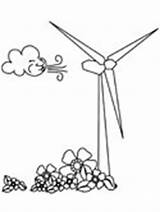 Wind Coloring Earth Turbine Pages Power 51kb 166px sketch template